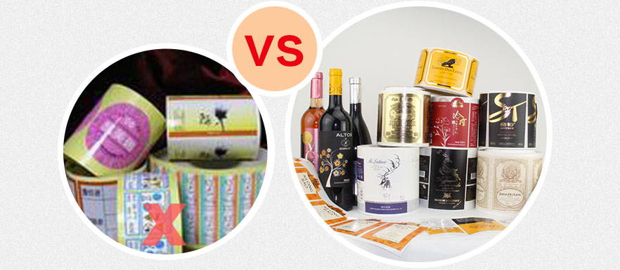 UV銅版紙不干膠標簽